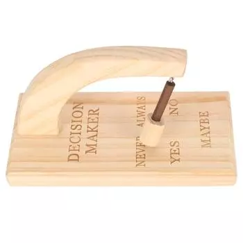 Wooden Magnetic Decision Maker Innovative Oscillating Magnetic Selector Swing to Find Answer for