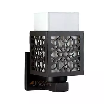 Wooden Modern Laser Cut Design Wall Lamp Wall Light with Bulb Suitable for Living Room, Foyer, Bedroom, Hallway (Pack of 1) - Waterproof,