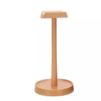 Wooden Multifunctional Earphones Stand Removable Headset Holder Hanger Hook for Gaming Headset Stand Headphone Accessories