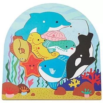 Wooden Puzzle 2 Layer Puzzle Fishing Ed.inter [809518]