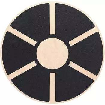 Wooden Round Balance Training Board Six Sides Core Strength Trainer Core Training Board Office Use