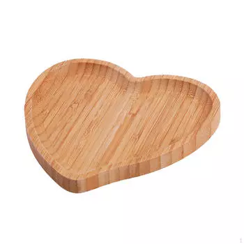 Деревянный поднос для сервировки и приема гостей 19x18cm