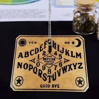 Деревянная игровая доска для духов, доска для лозоходства, викканское метафизическое сообщение, алтарь для гадания, принадлежности для спиритических сеансов, усиление