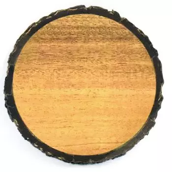 Wooden tableware coaster diameter 11cm konoka approx. JA22-12-1s