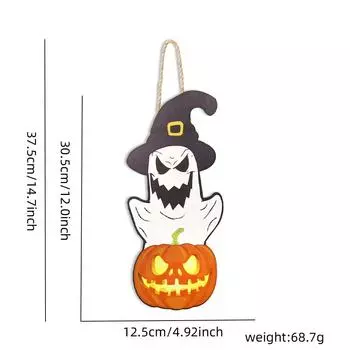 Wooden Unique Halloween Plaques With Creepy Skull And Ghost Designs For Festive Events Ghost Pumpkin