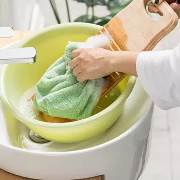 Wooden Washboard Manual Laundry Board Anti-Slip Laundry Cleaning Board For Cleaning Children Thicken Clothes Household Cleaning