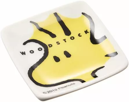 Woodstock Petit Square Small Plate Diameter 604514 PEANUTS 5.5cm
