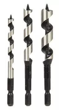 Woodworking Impact Drill Set 3 Piece Set Tip Screw Type E-Value 6/9/12mm EDSW-1