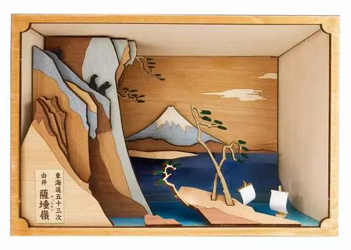 Woody Joe 53 Stations of the Tokaido Series Yui Sattarei Деревянный набор для сборки модели, не масштабируемый