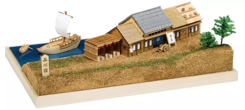 Woody Joe 53 Stations of the Tokaido Series Деревянный набор для сборки модели Shinagawa-shuku Немасштабный