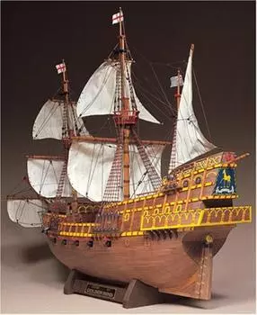 Woody Joe Golden Hind деревянная модель 1/50 золотистый
