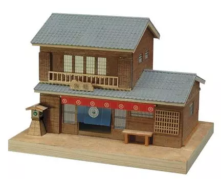 Woody Joe Mini Architecture Series Hatago Деревянная модель № 4