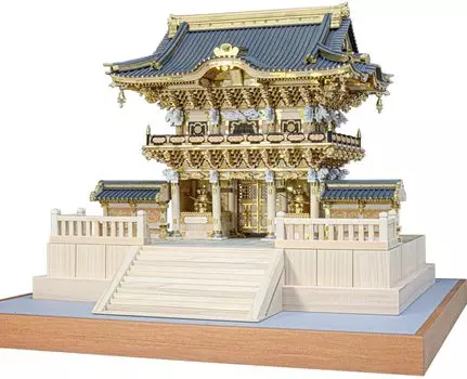 Woody Joe Nikko Toshogu Yomeimon Wooden Model Assembly Kit 1/50
