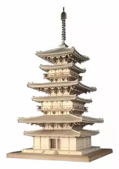 Woody Joe Yakushiji Восточная башня деревянная модель сборный комплект 1/75