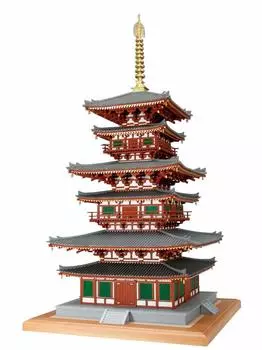 Woody Joe Yakushiji West Tower Деревянный набор для сборки модели 1/75