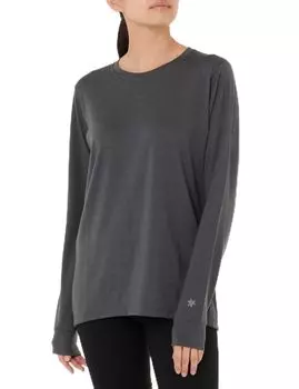 Wool Crew Long Sleeves MIX CHARCOAL 3 [Goldwin]