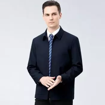 Wool jacket men s middle-aged lapel dad wear spring and autumn middle-aged and elderly business casual executive coat 170