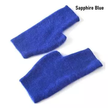 Wool Mink Cashmere Gloves Exposed Finger Wrist Gloves Fashion Knitted Wool Glove Women Girl