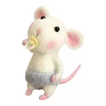 Wool Poke Fun DIY Handmade Material Bag, Make Doll Ornaments, Pendants Simulate Animals One Size