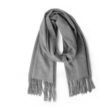 Wool Scarves Winter Soft Warm Cashmere Shawl Thickened Long Tassel Shawl Warm Scarf Solid Color Women Man Scarf