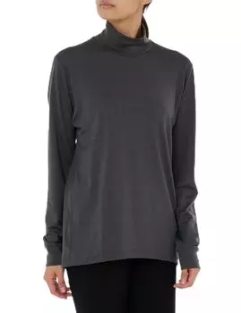 Wool Turtleneck Long Sleeves MIX CHARCOAL 2 [Goldwin]