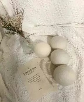 Wool Washing Balls 5CM Premium Natural Fabric Softener Wool Balls Replaces Dryer Sheets Laundry Balls for Dryer