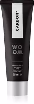 WOOM Carbon+ Toothpaste dentifrice blanchissant au charbon noir TU прозрачный