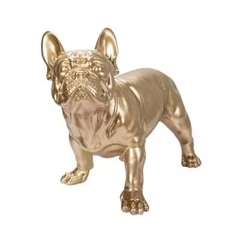 Woovia Гладкий Золотой Французский Бульдог x x 35см Кукла Фигурка Орнамент Животное Садовое Украшение Собака 49.3 25.3 H16095-6