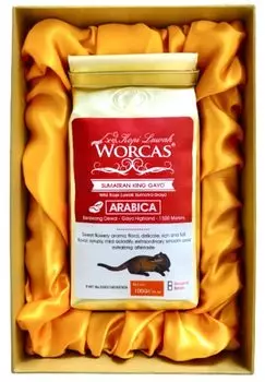 WORCAS Суматранский Копи Лювак Цивет Кофе в зернах Арабика Подарочный подарок Роскошные редкие жареные кофейные зерна Копи Лювак [Порошок / 100 г] Индонезия…