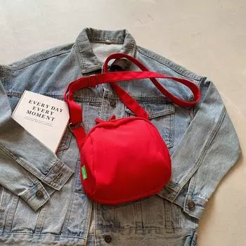 Work Clothing Summer Crossbody Mini Bag Ladies 2025 New Arrival Casual Red Lightweight Walking Canvas Mobile Phone Bag Red Crossbody Bag
