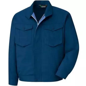 Work Long L [Midori Anzen] Одежда, Рукав, Блузон, Унисекс, Антистатический, G347, Верх, Темно-синий, тёмно-синий