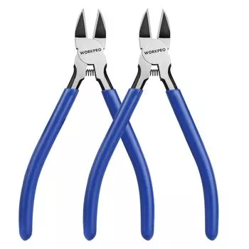 WORKPRO Plastic Thin Blade Set of Diagonal Precision Wire Soft Copper Wire DIY Plastic For Handicraft Delicate Work Tools Nippers, Nippers, Nippers,