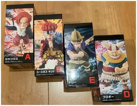 World Collectable Figure Elbaf 4 types set figure [Shanks, Kid, Broggy, Dory]