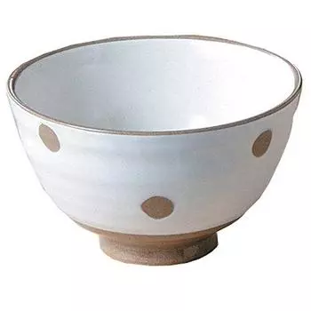 World Create Aika Tea Bowl Arita Ware Белый Макияж Горошек 10979
