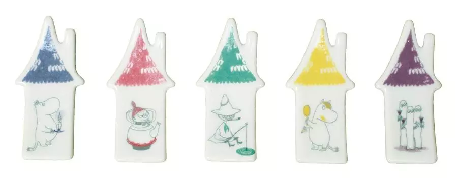 World Create Moomin Набор из 5 подставок для палочек для еды Hasami Ware 14724