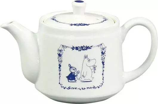 World Create Moomin Pot Hasami Ware Moomin Little My Snufkin 420cc Blue Country Series 14728 & &