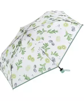 World Juicy Fruit Plastic [2022] Party. Umbrella, Mini, Green, 50cm, Foldable, Women s, PT-0058
