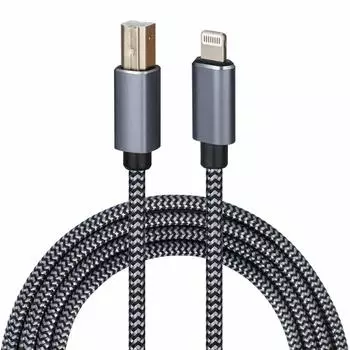 WORLDBOYU Lightning-MIDI кабель USB OTG тип B кабель для некоторых iPad Midi электронные музыкальные Midi записи аудио и USB микрофоны iPhone,