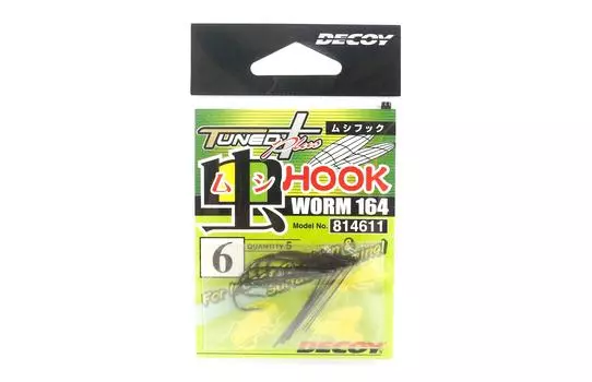 Worm Worm 164 Крючки для насекомых и поверхностных червей Размер 6 (4611)