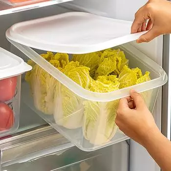 WORTHBUY холодильник коробка для хранения свежих продуктов прозрачный герметичный герметичный ящик для хранения фруктов и овощей кухонный контейнер для хранения