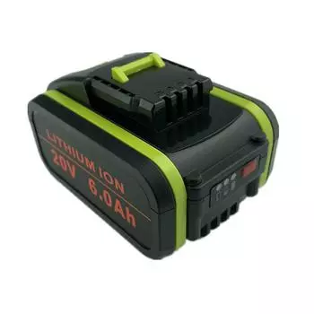 Worx 6000 мАч, 20 В, аккумулятор для электроинструмента Worx WA3551 WA3553 WX390 WX176 WX178 WX386 WX678 чёрный