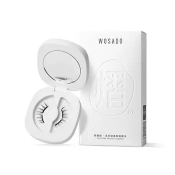 WOSADO Магнитные накладные ресницы Sunset Brown Upgraded Магнитные накладные ресницы без клея для косплея, подходящие для темного макияжа, версия № 4, ресницы, обязательно,