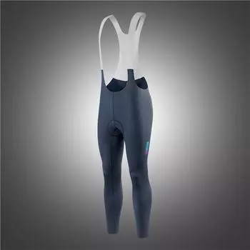 Wosawe Мужские велосипедные штаны-комбинезон с высокой плотностью, длинные велосипедные леггинсы с карманом сзади, комбинезон для езды на велосипеде XL серый