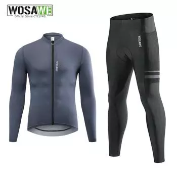 Wosawe Мужская длинная майка для велоспорта, одежда для горного велосипеда, спортивная одежда на открытом воздухе, дышащие длинные леггинсы с гелевыми подушечками 5D S зелёный