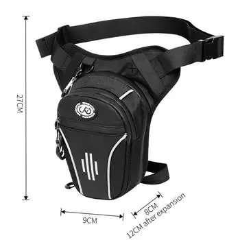 WOSAWE Многофункциональная поясная сумка для езды на мотоцикле Сумка для мотокросса Сумка для мотоцикла чёрный