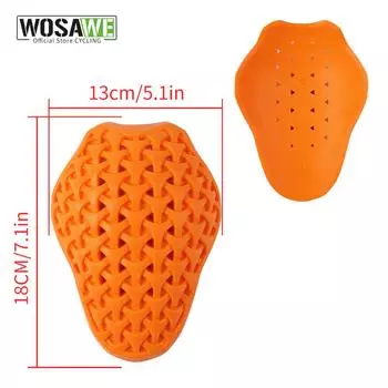 WOSAWE CE одобренные PU съемные и сменные наплечники для мотоцикла наплечники для мотокросса мягкие наплечники защитные накладки one size оранжевый