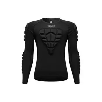 WOSAWE Мужская мотокросс дышащая эластичная защита от ударов EVA мотоциклетная бронерубашка с мягкими накладками S чёрный