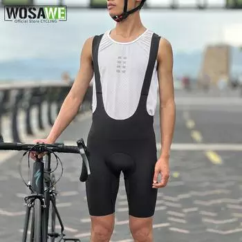 WOSAWE новые стильные мужские шорты для велоспорта с 3D губчатой подкладкой, велосипедные колготки S чёрный