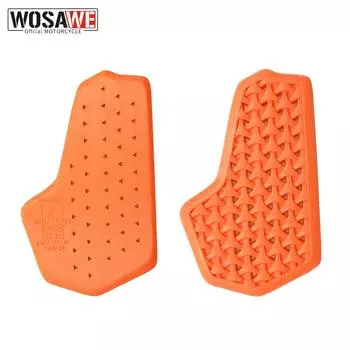 WOSAWE Велосипедные съемные и сменные нагрудные накладки для мотоцикла, мотокросса, защита паха, одобренная CE мягкая экипировка для езды One Size оранжевый