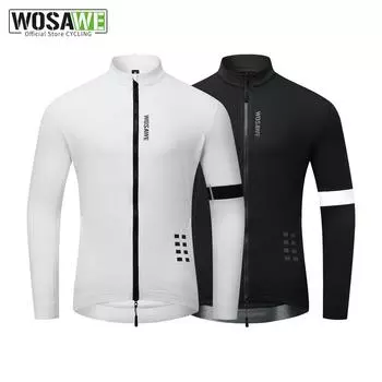 WOSAWE велосипедная ветровка женская ветрозащитная зимняя теплая куртка светоотражающая спортивная велосипедная куртка на открытом воздухе